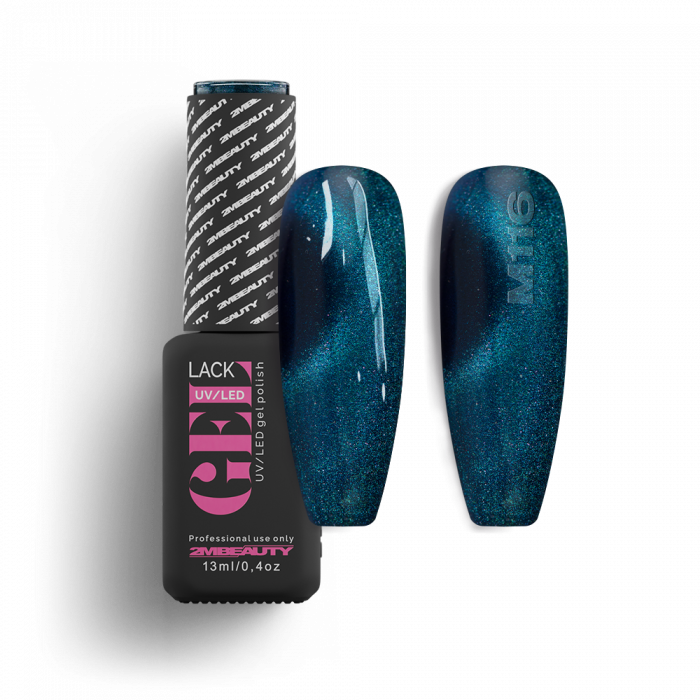 Gel Lack - Magnet 116 - HEMA Mentes:
Kék Mámor színű gél lakk, mely különleges hatást gyako...