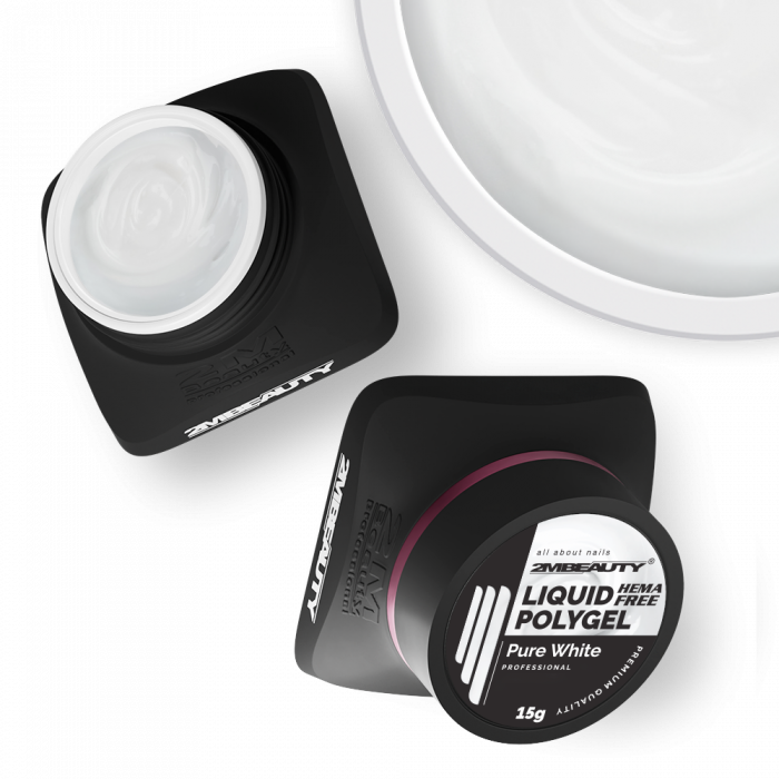 Liquid Polygel - Pure White - HEMA Mentes Építőzselé
