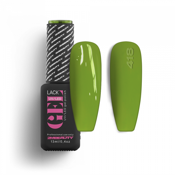 Gel Lack - HEMA Mentes 418:
(Azonos szín: Gel Lack - Matt 1252)*

Nyári zöld árnyalatú, kré...