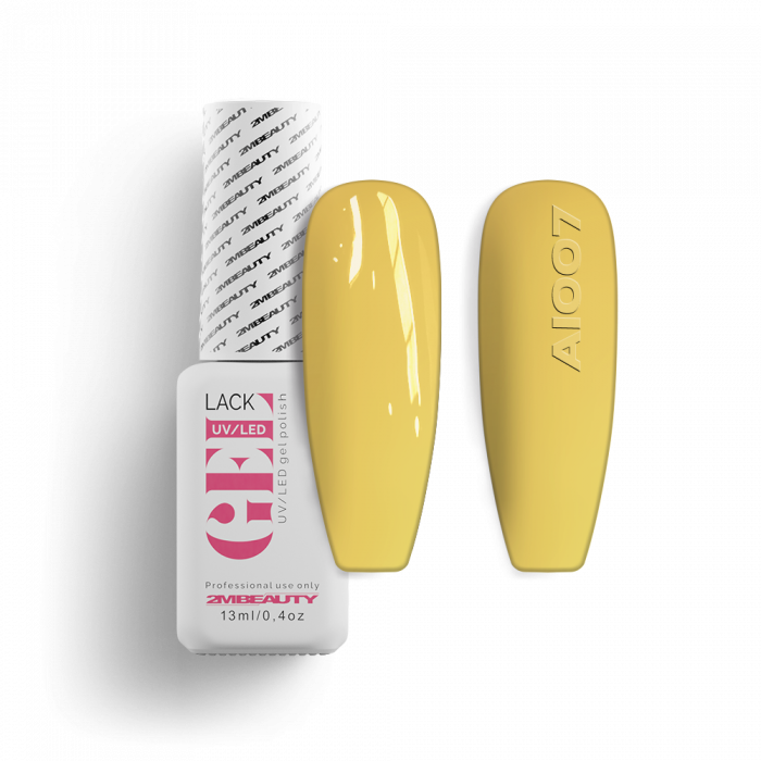 Gel Lack - All In 007 - HEMA Mentes:
Egyfázisú, citromsárga gél lakk, mely alap és fedő nélk...