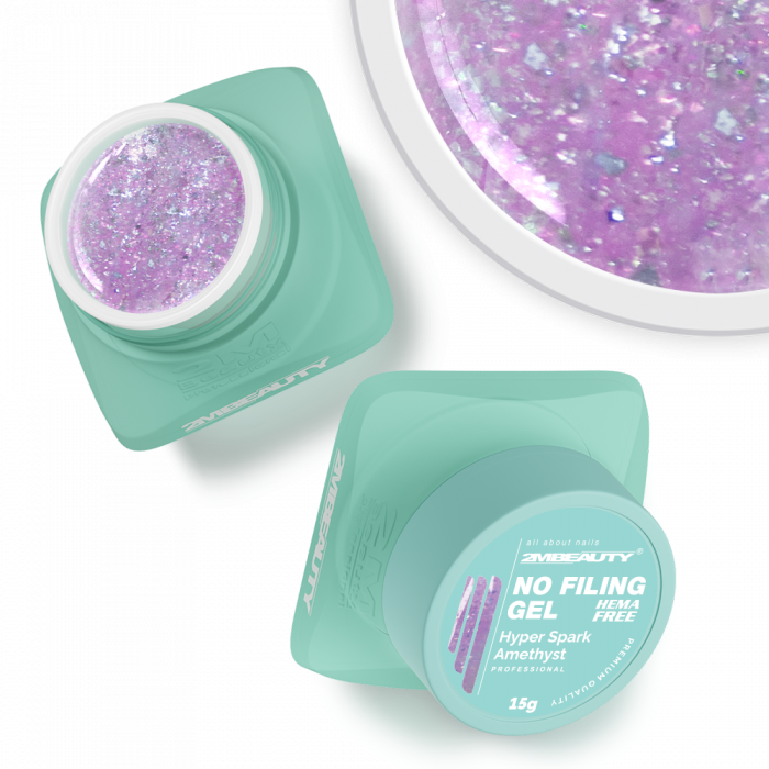 No Filing - Hyper Spark - Amethyst - HEMA Mentes Reszelésmentes Építőzselé