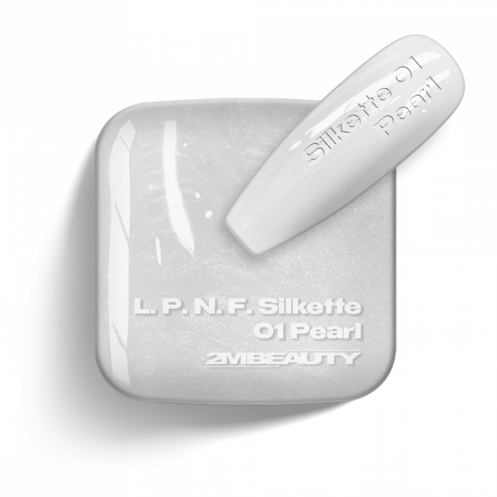 Liquid Polygel BIAB - Silkette - 01 Pearl - HEMA Mentes Ecsetes Építőzselé