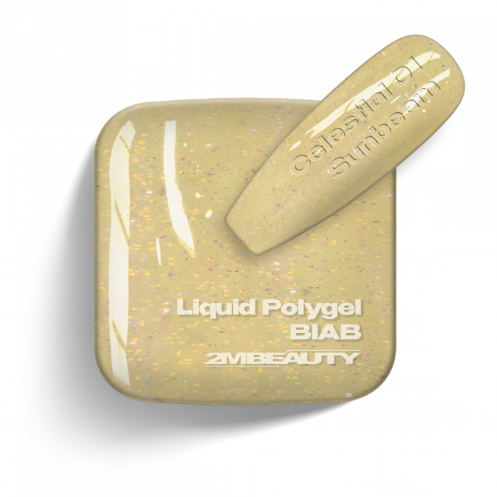 Liquid Polygel BIAB - Celestial 01 - Sunbeam - HEMA Mentes Ecsetes Építőzselé