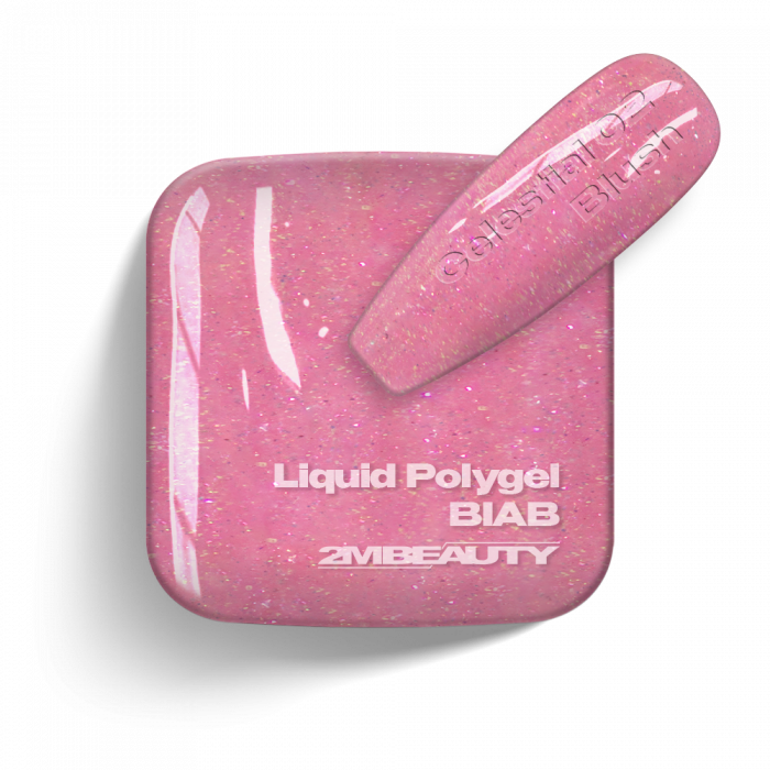 Liquid Polygel BIAB - Celestial 02 - Blush - HEMA Mentes Ecsetes Építőzselé