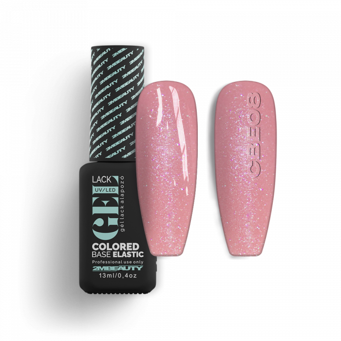 Gel Lack - Colored Base Elastic Shimmer CBE08 - HEMA Mentes