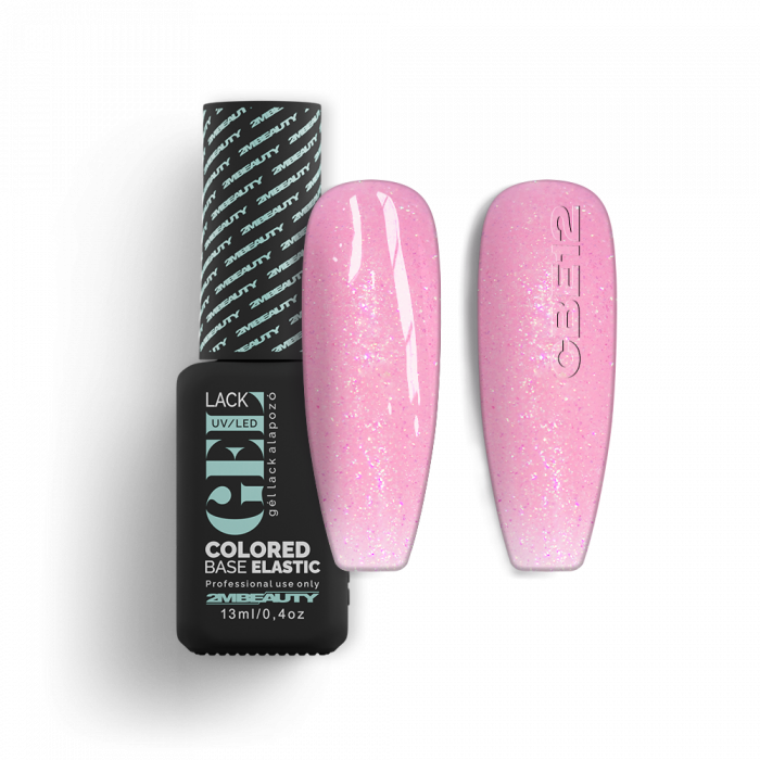 Gel Lack - Colored Base Elastic Shimmer CBE12 - HEMA Mentes