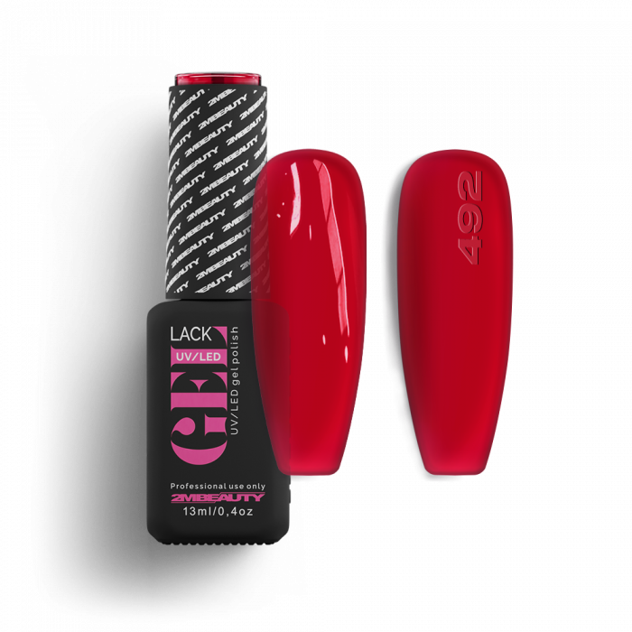 Gel Lack - HEMA Mentes 493:
Piros árnyalatú, üveghatású lakkzselé.

A 2MBEAUTY HEMA mentes ...