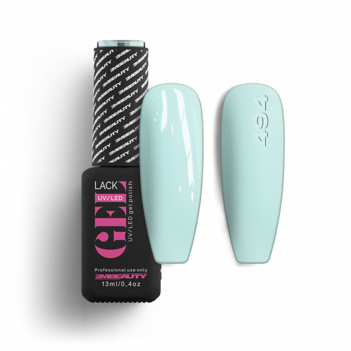 Gel Lack - HEMA Mentes 494:
(Azonos szín: Gel Lack - Matt 0037)*
 
Pasztell menta árnyalatú...