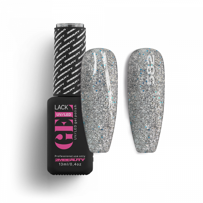 Gel Lack - HEMA Mentes 582:
(Azonos szín: Gel Lack - Csillámos 107)*
 
Ezüstös csillámos ...