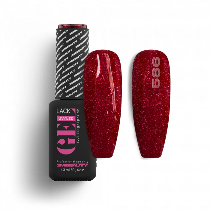 Gel Lack - HEMA Mentes 586:
(Azonos szín: Gel Lack - Csillámos 150)*
 
Piros árnyalatú, mu...