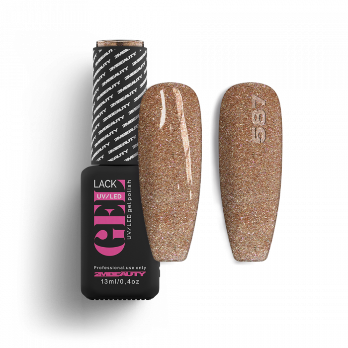Gel Lack - HEMA Mentes 587:
(Azonos szín: Gel Lack - Csillámos 157)*
 
Pezsgőarany árnyala...