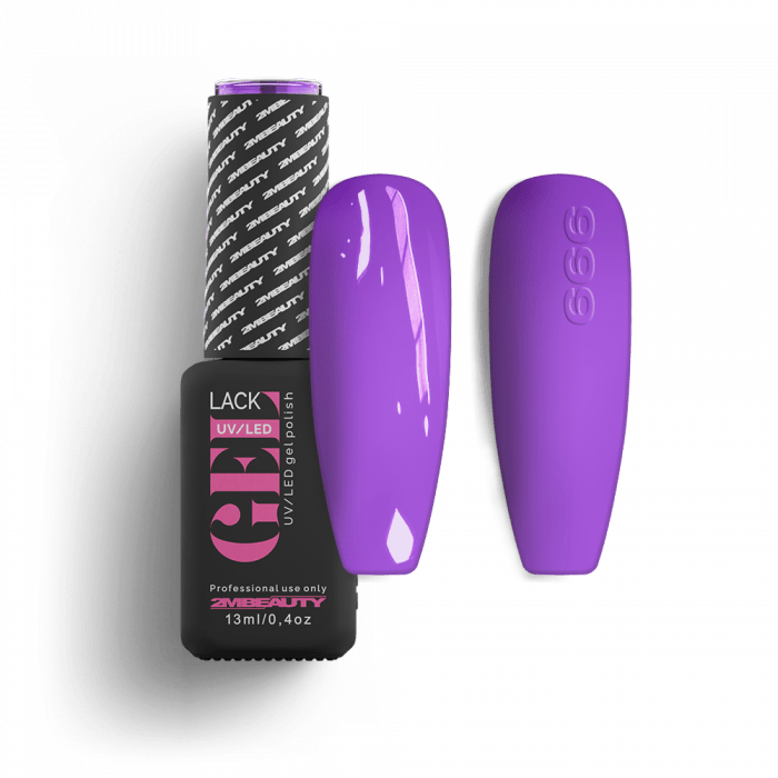Gel Lack - Fun Color 666: Harsány színű, élénk lila lakkzselé!...