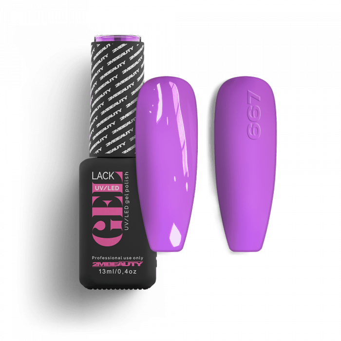 Gel Lack - Fun Color 667: Harsány színű, halvány lila lakkzselé!...