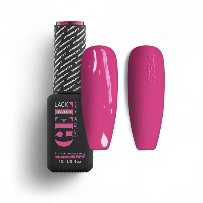 Gel Lack - Matt 634: Mályvás-pink színű, matt lakkzselé....