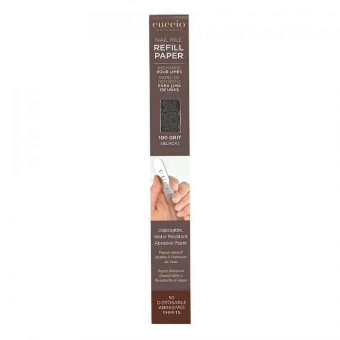 Cuccio 100-as csiszolópapír:
(Manicure file refill 100) Fekete színű, 50db 100-as durvaságú v...