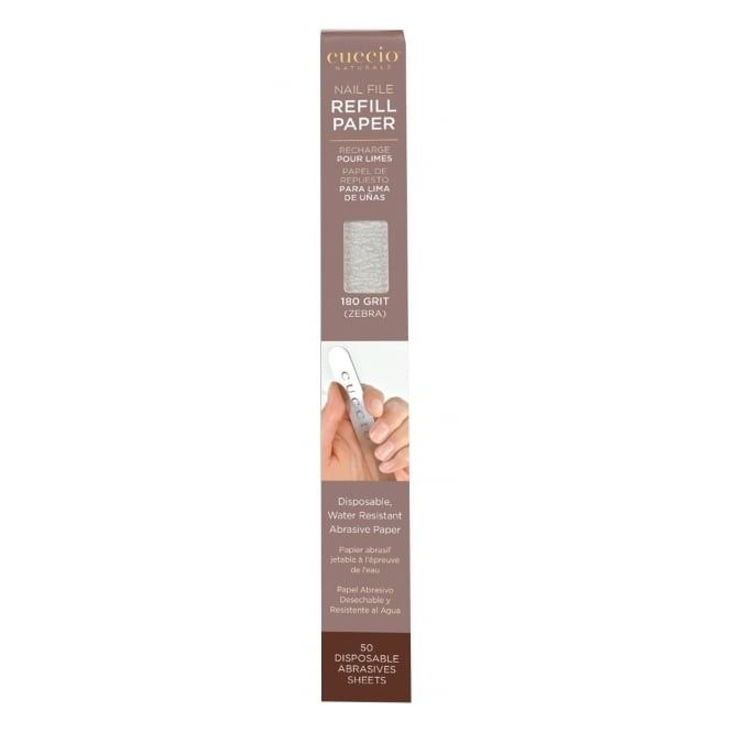 Cuccio 180-as csiszolópapír:
(Manicure file refill 180) Szürke színű, 50db 180-as durvaságú ...