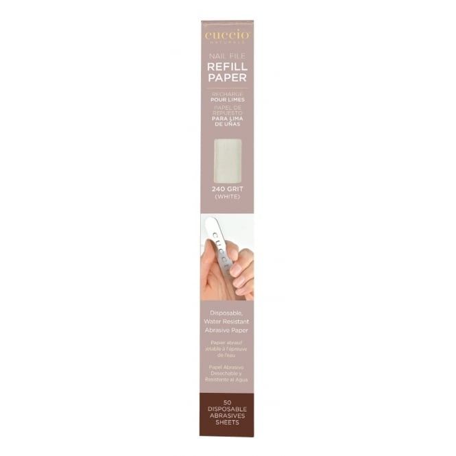 Cuccio 240-es csiszolópapír:
(Manicure file refill 240) Fehér színű, 50db 240-es durvaságú v...
