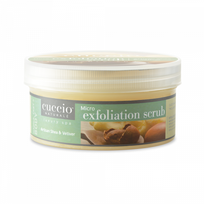 Cuccio Bőrradír Shea Vajjal és Khus-Khus-szal - Micro Exfoliation Scrub Artisan Shea & Vetive...