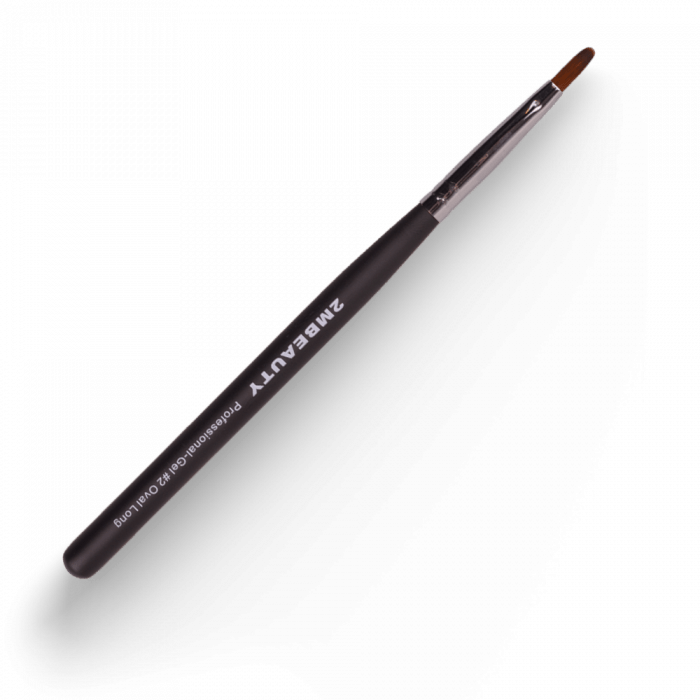 Zselé ecset Gel #2 Oval Long - Black Beauty:Speciális ovál formájának köszönhetően szélesk�...