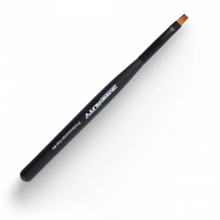 Zselé ecset Gel #4 - Black Beauty:Univerzálisan használható szintetikus szőrű zselé építő ...