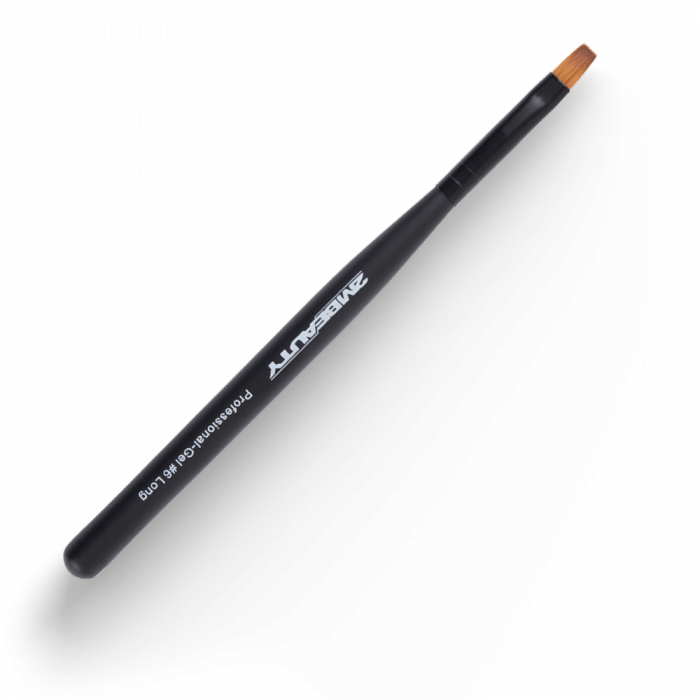 Zselé ecset Gel #6 Long - Black Beauty: Felhasználása megegyezik a Gel (#2, #4, #6) ecsetekkel, e...