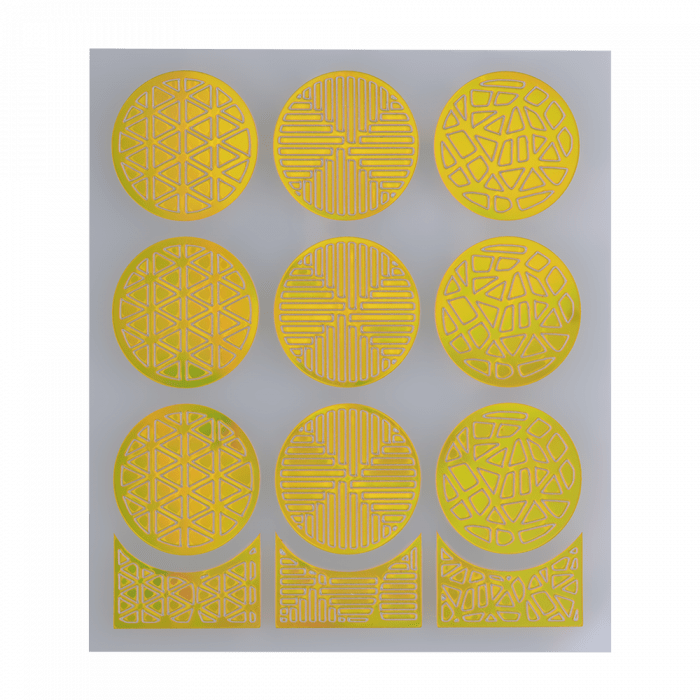 Nail Stencil 17 Gold: Öntapadós matrica díszítéshez...