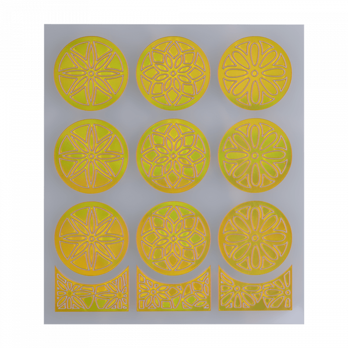 Nail Stencil 18 Gold: Öntapadós matrica díszítéshez...