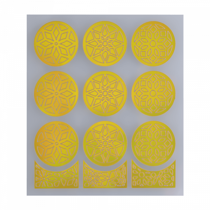 Nail Stencil 23 Gold: Öntapadós matrica díszítéshez...