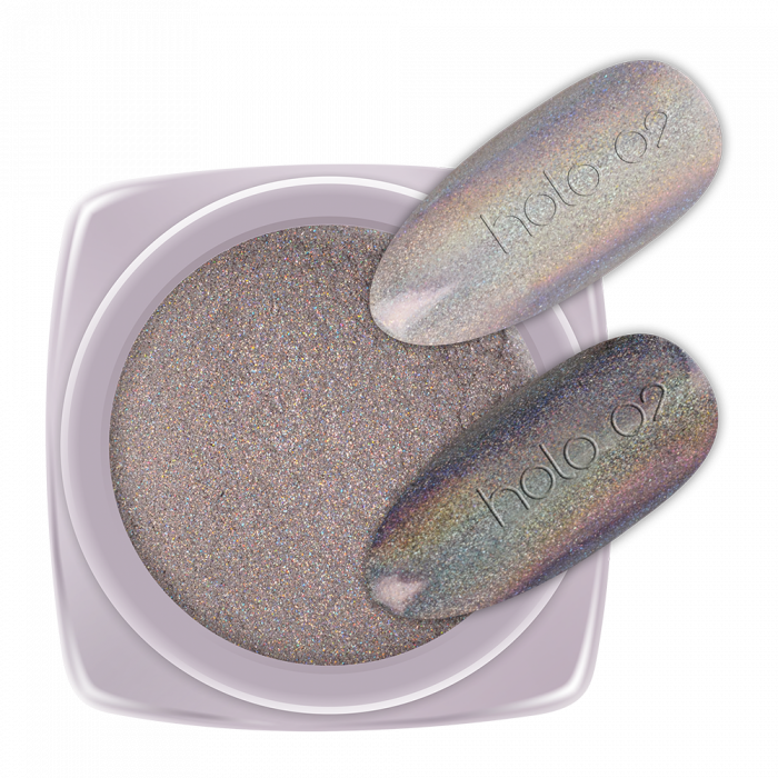 Pigmentpor Holo 02 Pigmentpor Holo 02:Különleges hologram hatású pigment por, mely a szivárvány minden színében...
