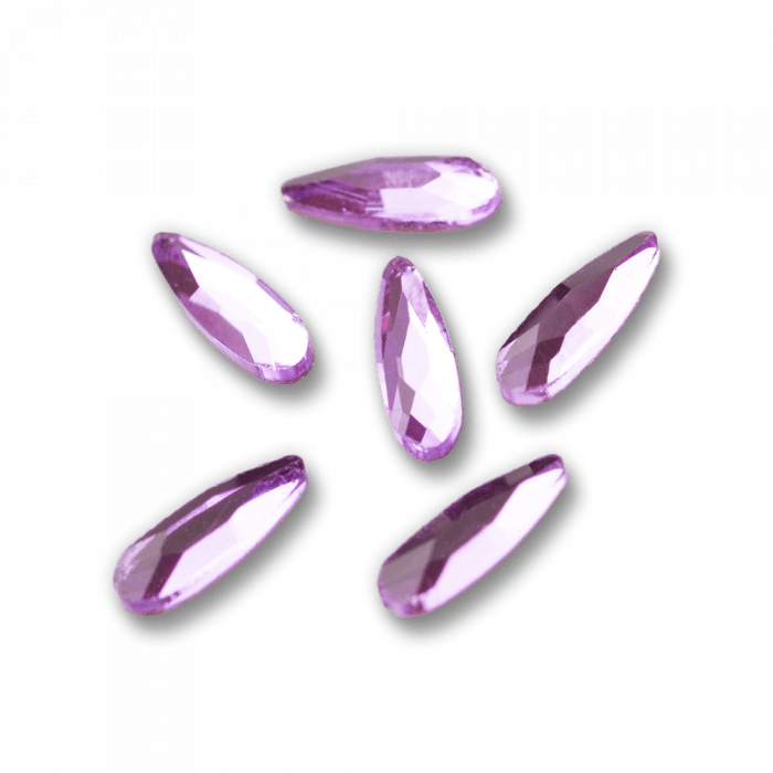 Csiszolt formakő csepp kicsi 12 - more light purple:...