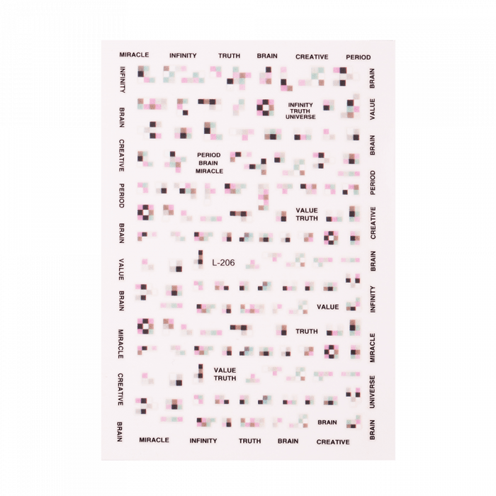 Nail sticker 55-03: Öntapadós matrica díszítéshez...