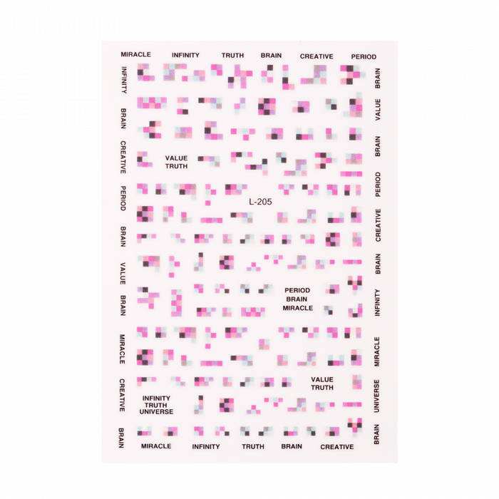 Nail sticker 55-04: Öntapadós matrica díszítéshez...