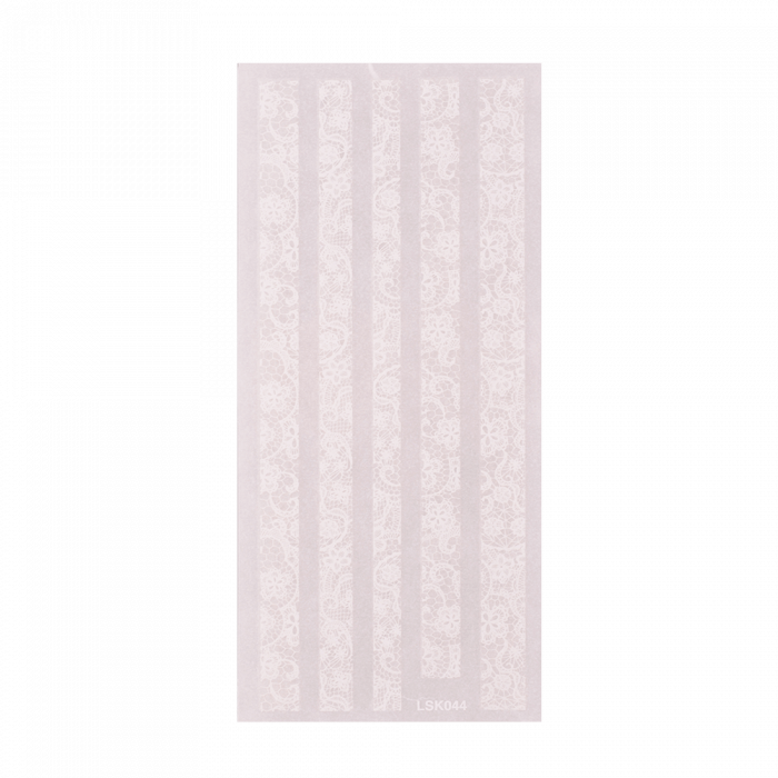 Nail sticker 54-02 - white Nail sticker 54-02 - white: Öntapadós matrica díszítéshez...