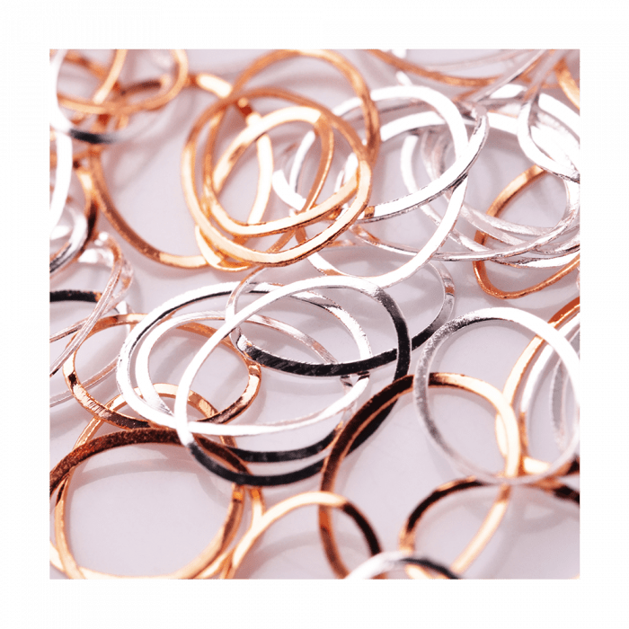 Fém Díszítő 31 Oval Gold&Silver...