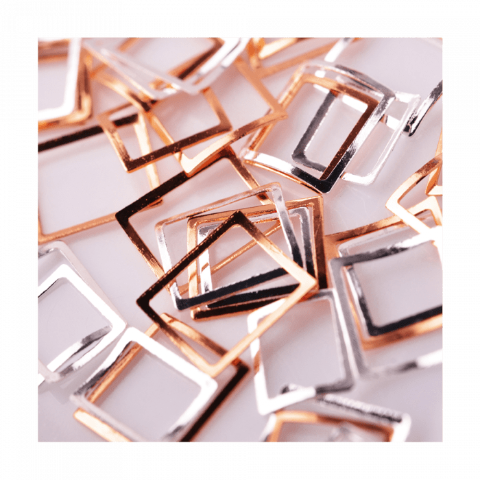 Fém Díszítő 32 Square Gold&Silver Fém Díszítő 32 Square Gold&Silver...