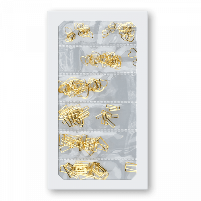 Fém díszítő forma mix - Gold Fém díszítő forma mix - Gold:...