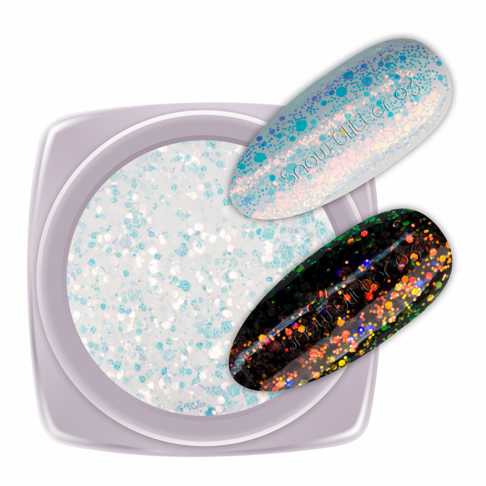 Csillámpor Snow Glitter 03:
Csodás csillámporok kisebb-nagyobb flitterekkel keverve.
 
Haszná...