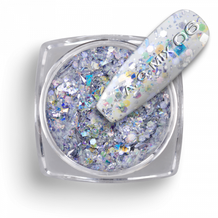 Csillámpor Abstract Glitter Mix 06:
Csillámpor mix különböző nagyságú flitterekkel és csil...