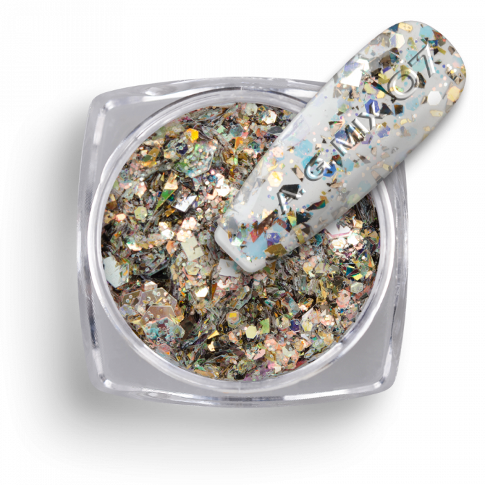Csillámpor Abstract Glitter Mix 07:
Csillámpor mix különböző nagyságú flitterekkel és csil...