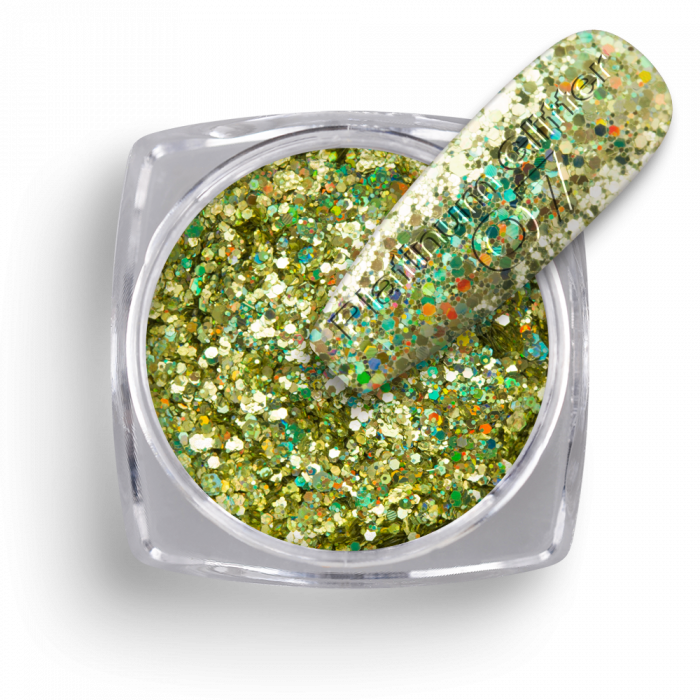 Csillámpor Platinum Glitter 07:
Csillámpor mix különböző nagyságú flitterekkel és csillám...