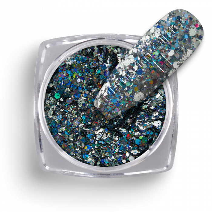Csillámpor Platinum Glitter 11:
Csillámpor mix különböző nagyságú flitterekkel és csillám...