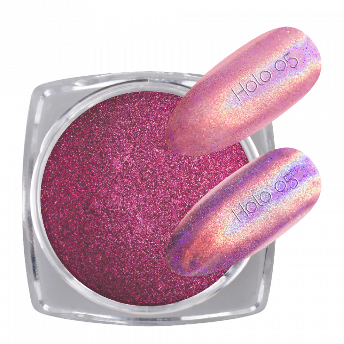 Pigmentpor Holo 05:Különleges hologram hatású pigment por, mely a szivárvány minden színében...