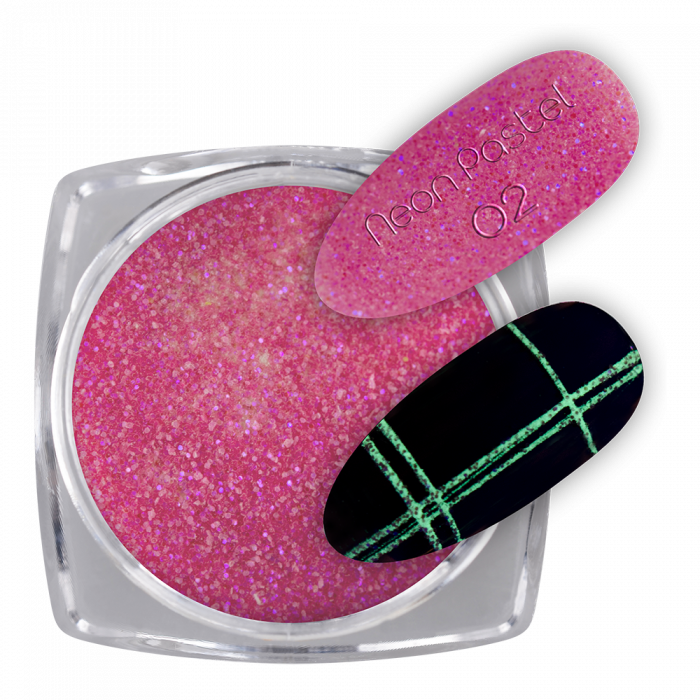 Glow Glitter Neon Pastel 02:
 
Sötétben világító neon pasztell rózsaszín színű csillámp...