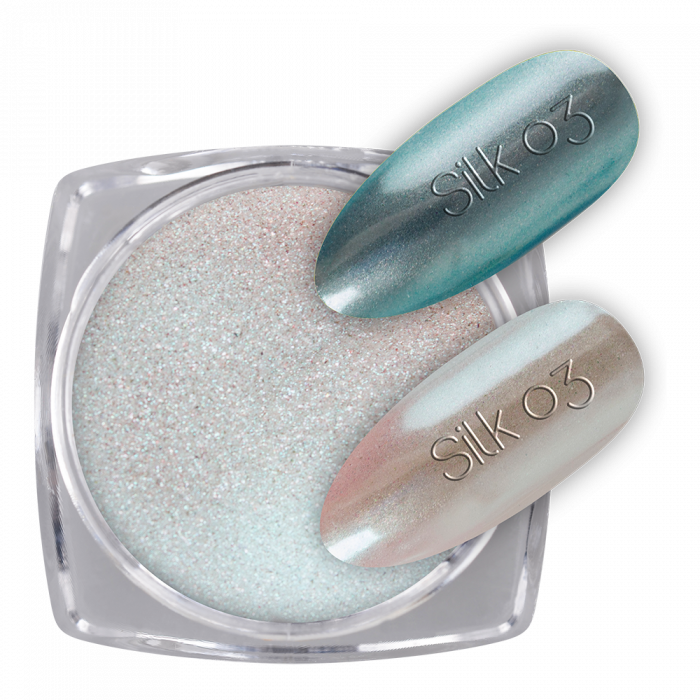 Pigmentpor Silk 03:Légies csillogású, selymes hatású pigmentpor, mellyel káprázatos hatást �...