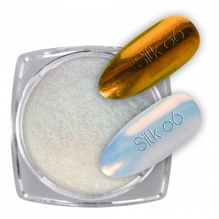 Pigmentpor Silk 06:Légies csillogású, selymes hatású pigmentpor, mellyel káprázatos hatást �...