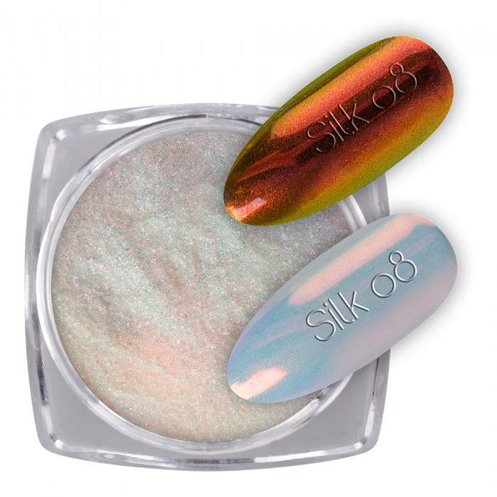 Pigmentpor Silk 08:Légies csillogású, selymes hatású pigmentpor, mellyel káprázatos hatást �...