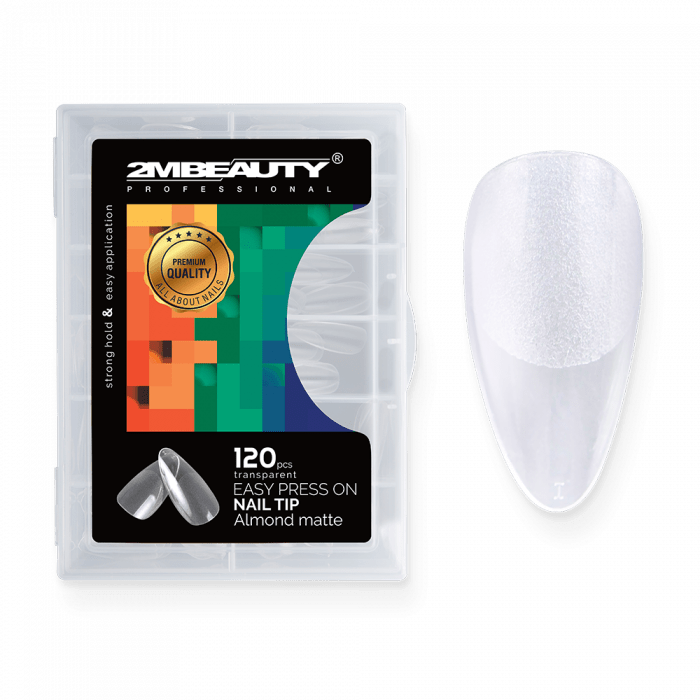 Easy Press On Nail Tip Almond Matte - 120 db Tip:
Gyönyörű formájú műkörmök könnyedén!
 ...