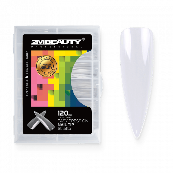 Easy Press On Nail Tip Stiletto - 120 db Tip:
 
Gyönyörű formájú műkörmök könnyedén!
 ...