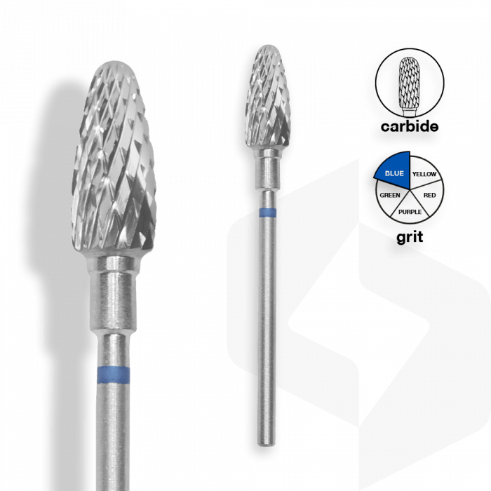 Staleks - Karbid csiszolófej kugli 6 mm | 14 mm Kék | Közepes FT90B060-14:
 
- manikűrhöz é...