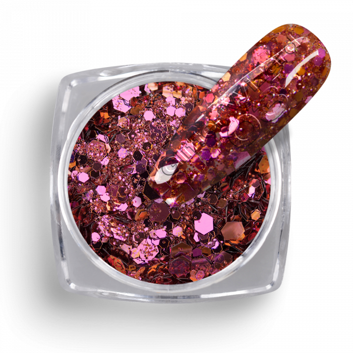 Csillámpor Glitter Wizard 03:
 
Csillámpor mix különböző nagyságú glitterek és formaflit...